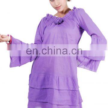 Cotton Long Sleeves Dress