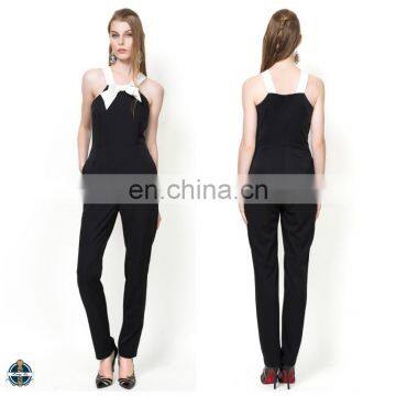 T-JP514 Elegant Design Womens Long Pants Onesie Custom Made Jumpsuit