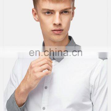 T-MSS547 China Clothing Factory Two Tone Latest Shirts for Men Pictures photo-3