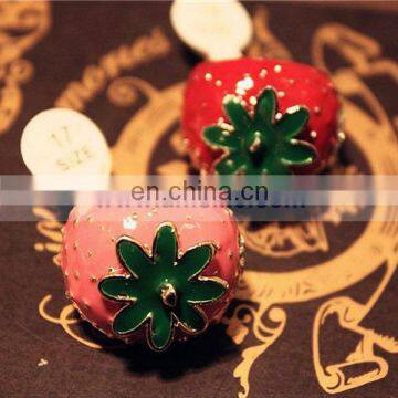 A071 Strawberry Pink And Red 2013 Fashion Rings