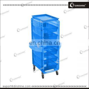 Wholesale plastic beauty salon trolley with drawers & rollers