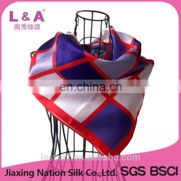 100% Polyester Silk Feel Scarf Women Satin Scarves photo-2