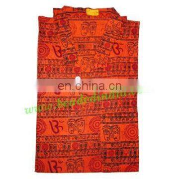 Full Sleeve Short Yoga Kurta in Cotton, Size : Chest 110 x Height 69 x Sleeve 57 Centimeters. photo-6
