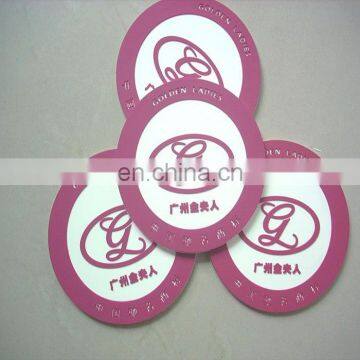 Black rubber coaster,round coaster,soft PVC coaster for promotional gift