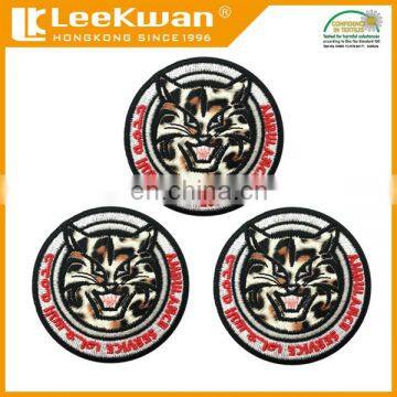 hot melt adhesive animal patch embroidery leopard cat patch,leopard cat logo patch,embroidery iron-on cat applique