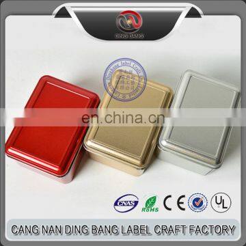 Wholesale Cheap High Grade Tin Material And Frost Type 3 Color 11*8cm Normal Metal Socks Box