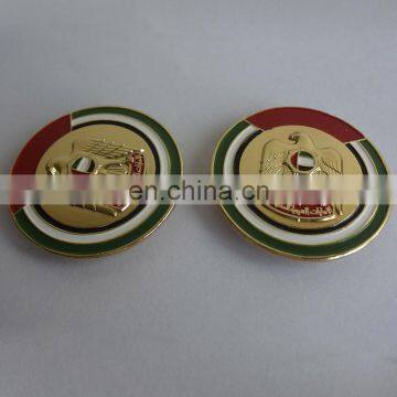 2017 hot sale uae national day falcon emblem brooch pin enamel coated type