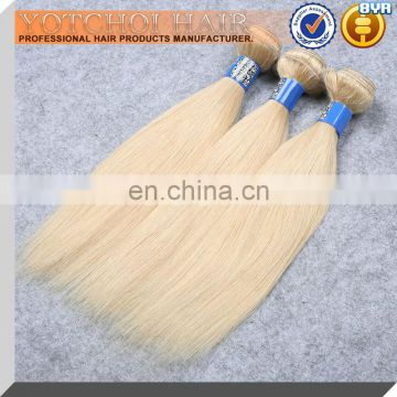 Shed Free&Tangle Free !Direct Manufacturer Wholesale 100% Virgin Remy Bleach Blonde Wavy Hair Extension