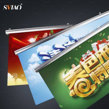 Wholesale Aluminium Poster Hanger With Clip For Christmas Decoration Hanging On Ceiling And Wall photo-5