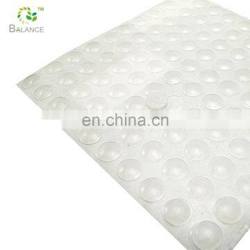 GuangZhou supplier EPDM silicone Rubber dots with adhesive back/Rubber bumper furniture feet pad