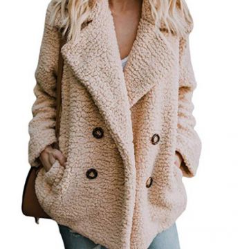 Outerwear Jacket Women Winter Warm Plush Coat