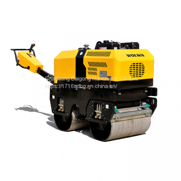 Hydrostatic drive hand-push  double drum road roller with diesel