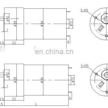 24V High Torque Reducer Motor With Gearbox Low Rpm DC Gear Motor BMM205M photo-3
