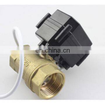 brass MINI electric motor ball valve/ motorized ball valve 1"