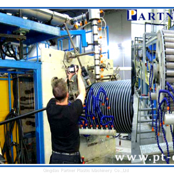 HDPE Large Diameter Hollow Wall Winding Pipe Production Line photo-2