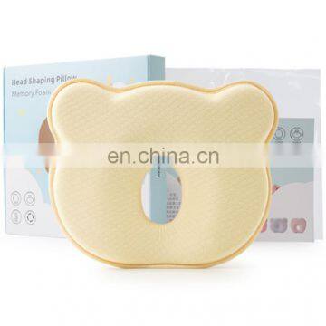 High Quality Baby Newborn Infant Pillow Memory Foam Positioner Prevent Flat Head Anti Roll Baby Memory Foam Pillow photo-3