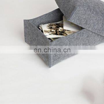 Cheap Felt Small Basket Household Storage Box Organizer photo-4