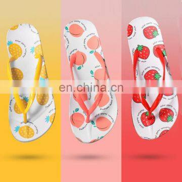 Wholesale Price Customized Pvc Fruit Series Summer Beach Fashion Soft Flip Flops Women Slippers photo-6