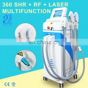 Multi-function 4 in 1 SHR ND YAG Laser +RF Skin Rejuvenation Hair Removal Tattoo Removal Beauty Machine photo-5