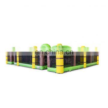 Inflatable Jungle Maze Tunnel Obstacle Laser Tag Playground For Sale