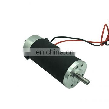 54mm electric 24v dc motor for textile machine 0.2Nm 2400rpm replaceable brushes, long life time