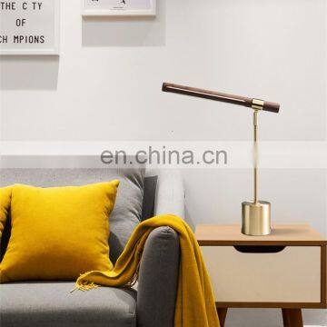 2020 Custom Logo Nordic Modern Design Copper Lamp Foldable Reading Desk Lamp for Hotel Decoration photo-5