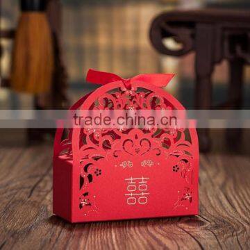 Chinese Traditional Style Custom Wedding Lovely Paper Candy Box