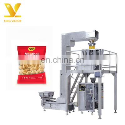 KV Vertical Automatic Multihead Weighing Filling Beans Corns Grains Rice Coffee Foods Snacks Packing Machine