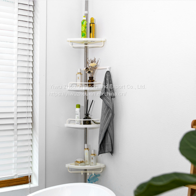 Punch-free straight arch bathroom rack, toilet tripod, bathroom storage rack