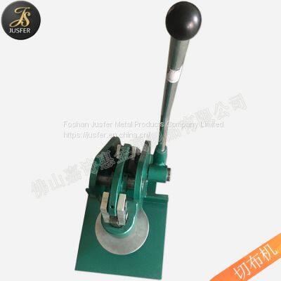 Manual press to cutting fabric or leather machine