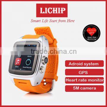 Heart rate android system 5M camera GPS x01 smart watch