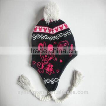 wholesale fashion cheap winter acrylic custom knit hat