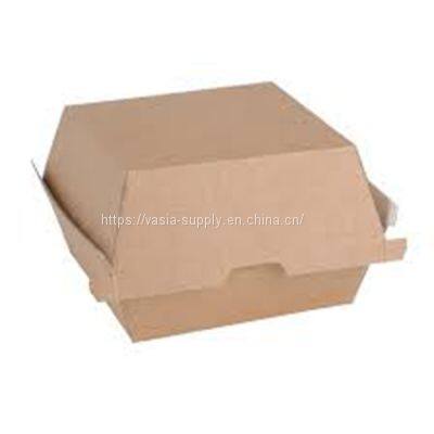 Eco friendly food packaging clamshell box wholesale China wholesale kraft cardboard boxes