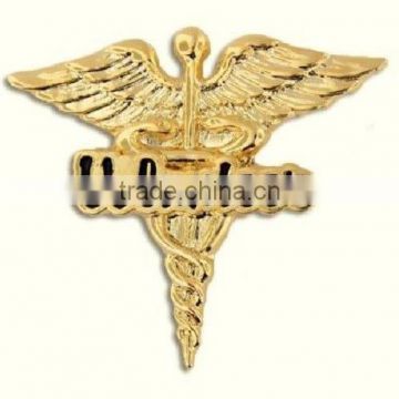 Volunteer Caduceus Wings Lapel Pin Medical Hospital Recognition Volunteers New