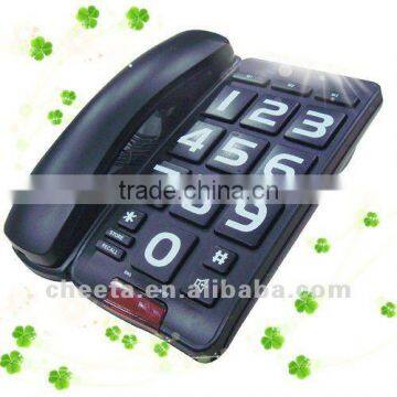 Telephone set for elderly, easy button phone