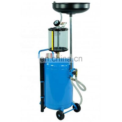 20 Gallon Portable Waste Hoist Rolling Oil Drainer