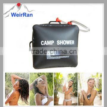 (74671) Black Solar Heated Bag for Outdoor Camping Portable Emergency Shower photo-3