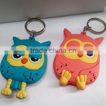 Lovely leather key chain ring for wholesale cheapest price with good quality llavero Buho