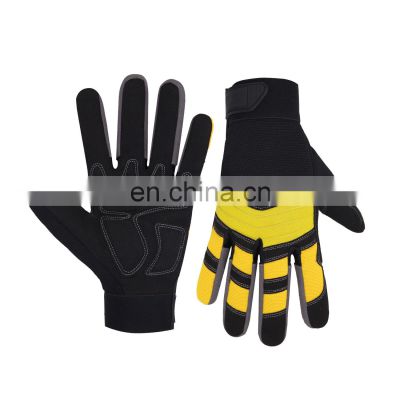 HANDLANDY Durable Vibration-Resistant Work Construction Maintenance Assembly Riding Motorcycle Gloves