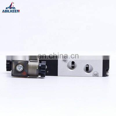 4V Series 4V210-08 Pneumatic New Black 5/2 Way Single Coil Solenoid Valve Types Air Control Electric Solenoid Valve photo-2