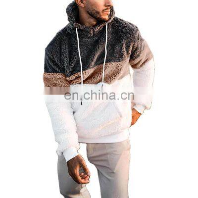 2021 Christmas Spring Amazon Men's European and American Three-color Print Hooded Custom Fashion Casual Sweater Men