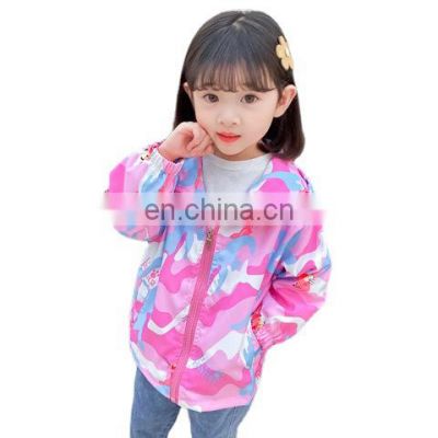 Autumn 2021 new autumn children's clothing big children's jackets children's jackets girls hooded jacket