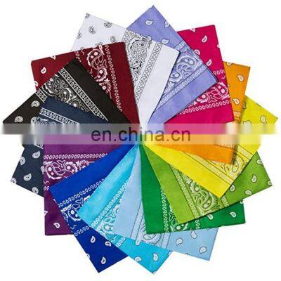 Sales promotion wholesale 100% cotton custom logo bandana