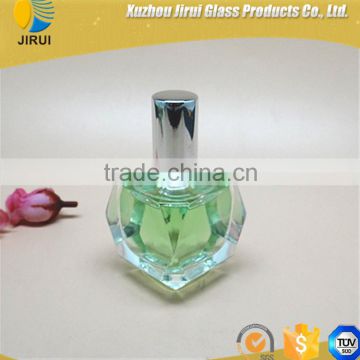 perfume glass bottle with aluminium sprayer pump cap