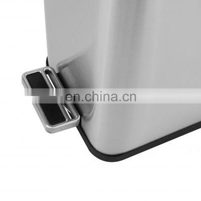 New Developed Slim Bathroom Dustbin With Lid Metal Commercial Dustbin Indoor photo-5