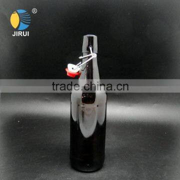 Wholesale 500ml High Quality Food Grade Amber Glass Beer Bottle With Swing Top photo-2