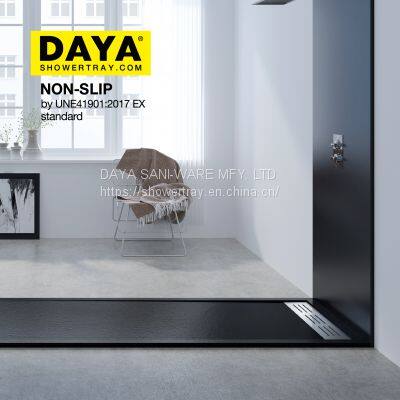 New!L-shape Resin Regular Shower Tray for Bothroom,Boat,Train and Public Mobile Toilet