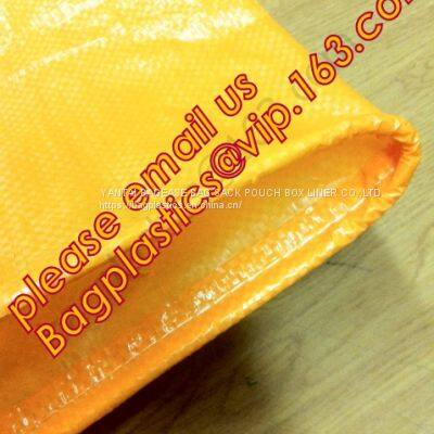 POLYPROPYLENE WOVEN BAG, PP WOVEN SACK, PP BAG, LAMINATED, GUSSETED, POST COURIER, SAND SACK LINER