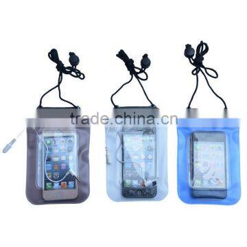 Swimming Beach Case PVC Diving Waterproof Bag with Earphone For iPhone4 4S 5 waterproof plastic bag