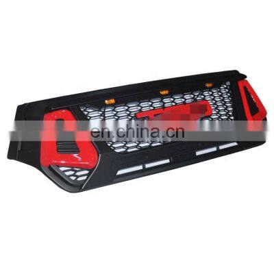 Modified Front Racing Grille Grills ABS For Hilux ROCCO 2018 2019 Pickup 4X4 Auto Accessortes Car Styling